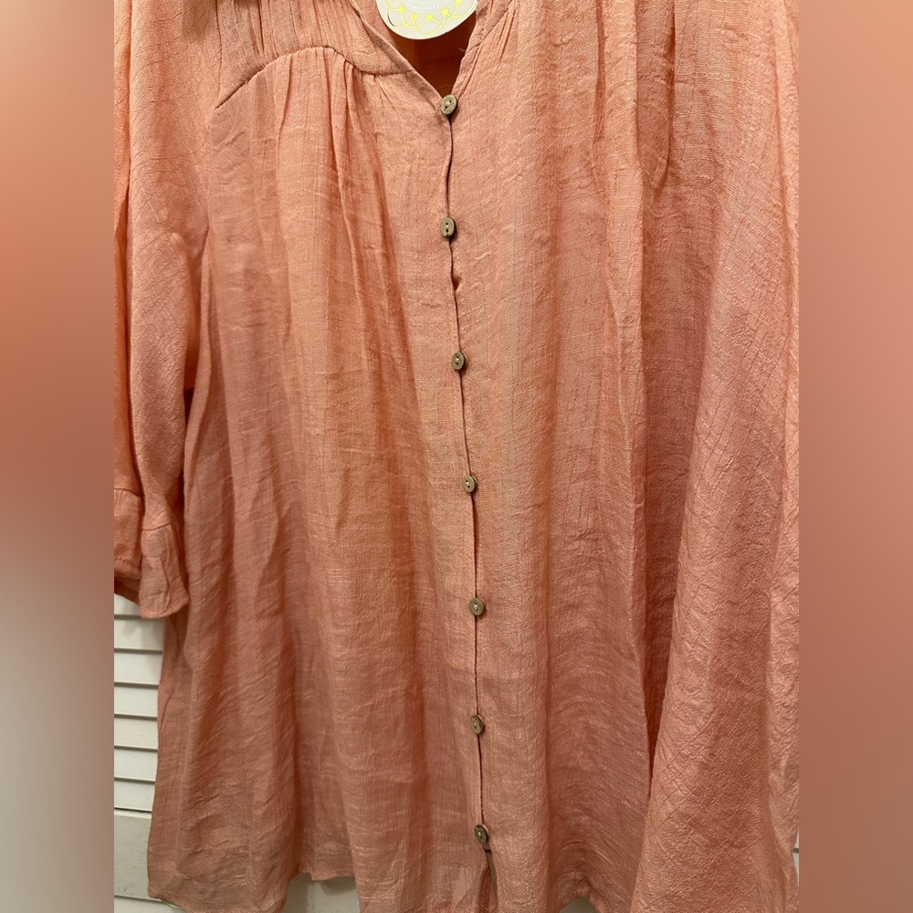 NWT Umgee Peach Top Size 1XL - Picture 3 of 6